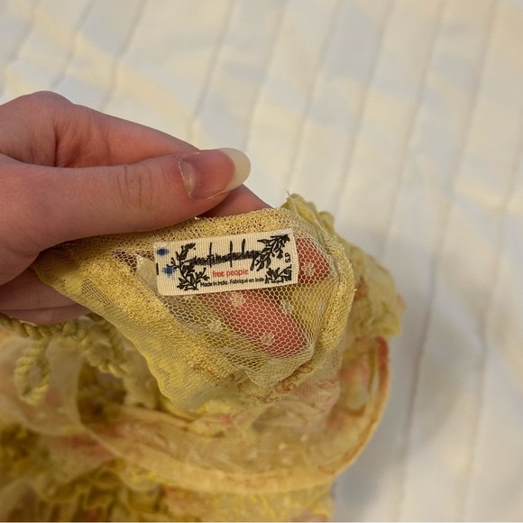 Free People yellow teddy sz S - Picture 2 of 3